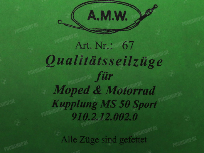 Bowdenzug Puch MS50 / VS50 Sport Kupplungzug A.M.W.